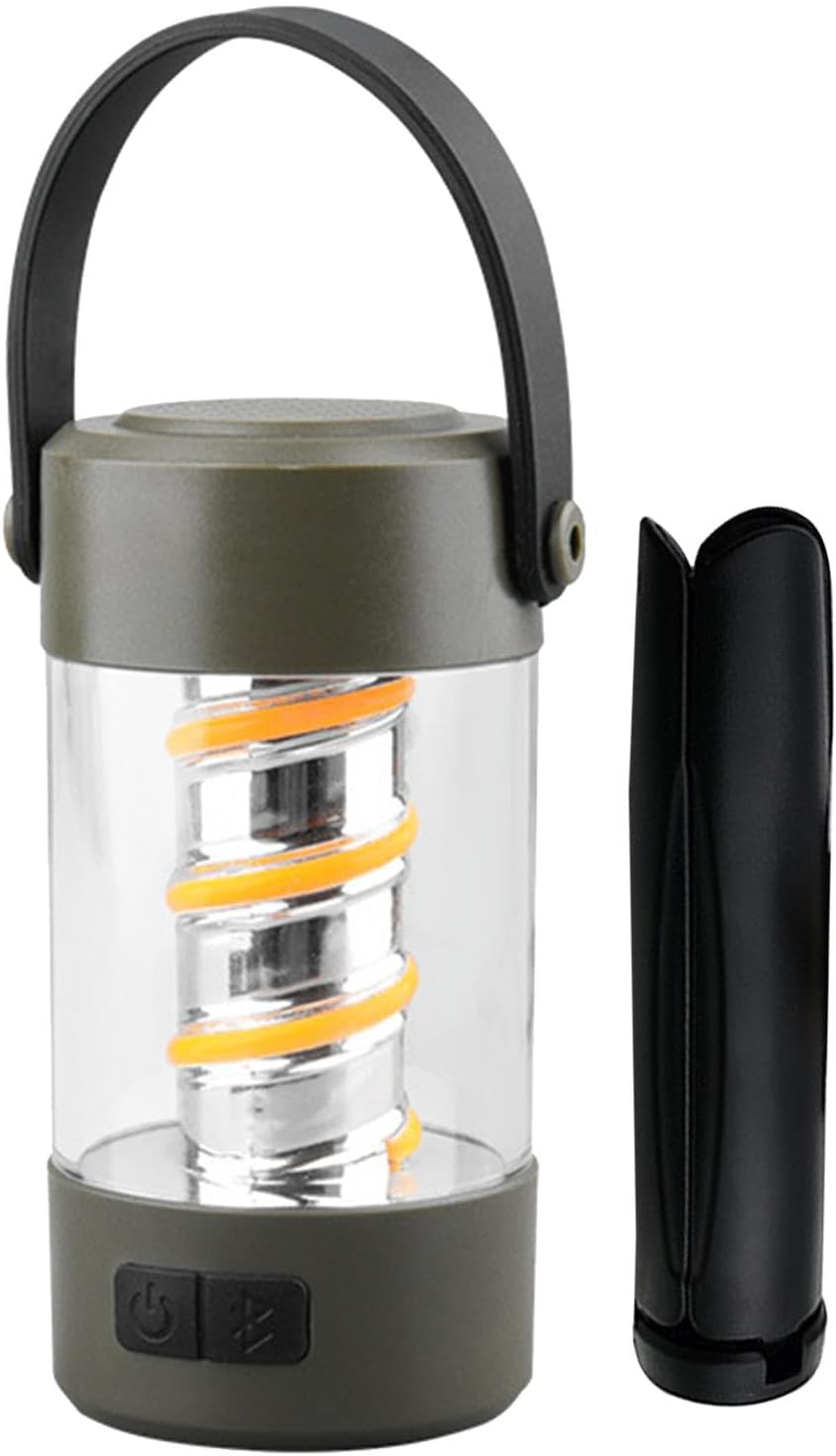 Lampe de Camping Stéréo Bluetooth avec Haut-Parleurs Sans Fil
