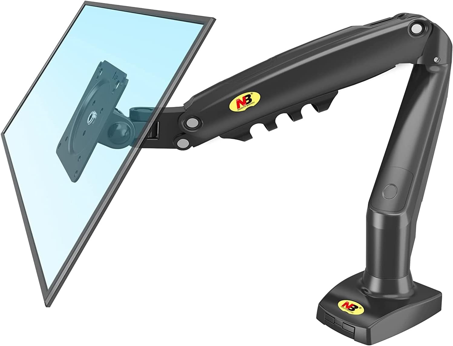 Support Universel pour Écran – Ajustable, Compatible 17" à 30"  avec système à ressort à gaz