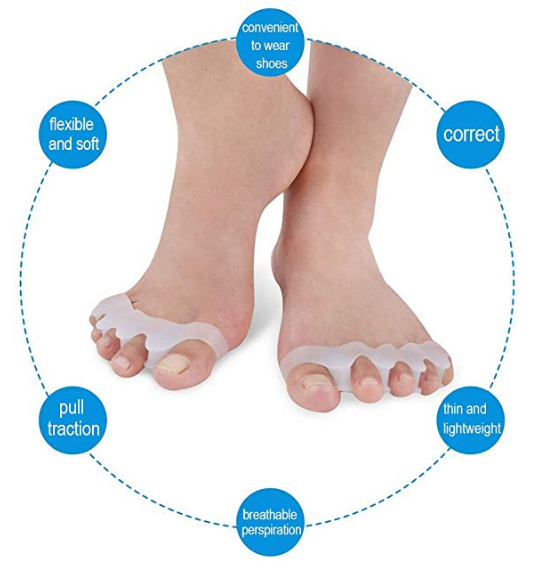 Séparateur orteils pour toute la pied en silicone