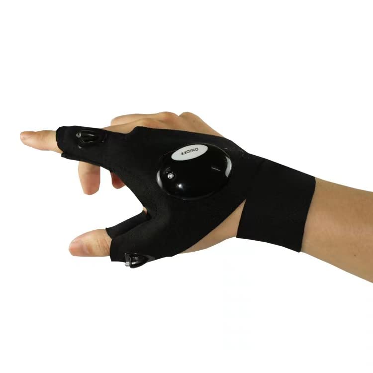 Gants à lampe torche GLOVELITE – LED intégrée pour pêche et chasse