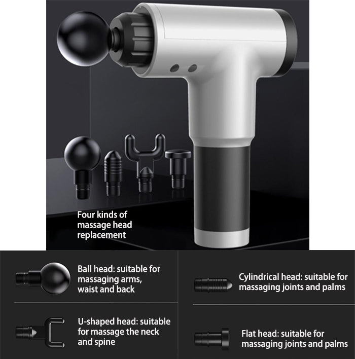 Pistolet de Massage à Percussion – Appareil de Récupération Musculaire Professionnel avec Écran LCD et 30 Vitesses