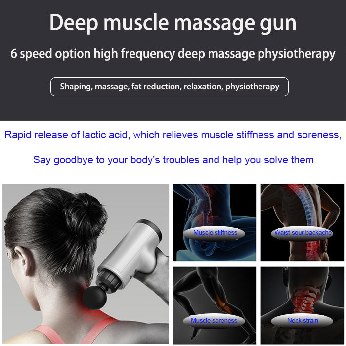 Pistolet de Massage à Percussion – Appareil de Récupération Musculaire Professionnel avec Écran LCD et 30 Vitesses