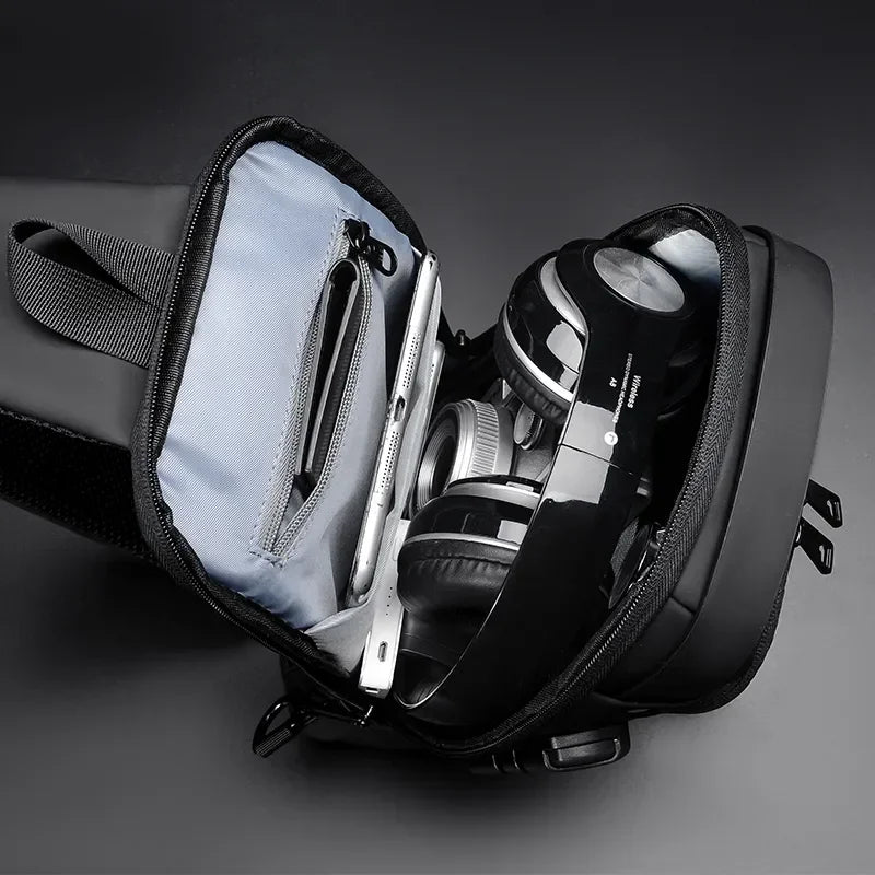 Sac bandoulière multifonction – Chest Bag USB avec cadenas