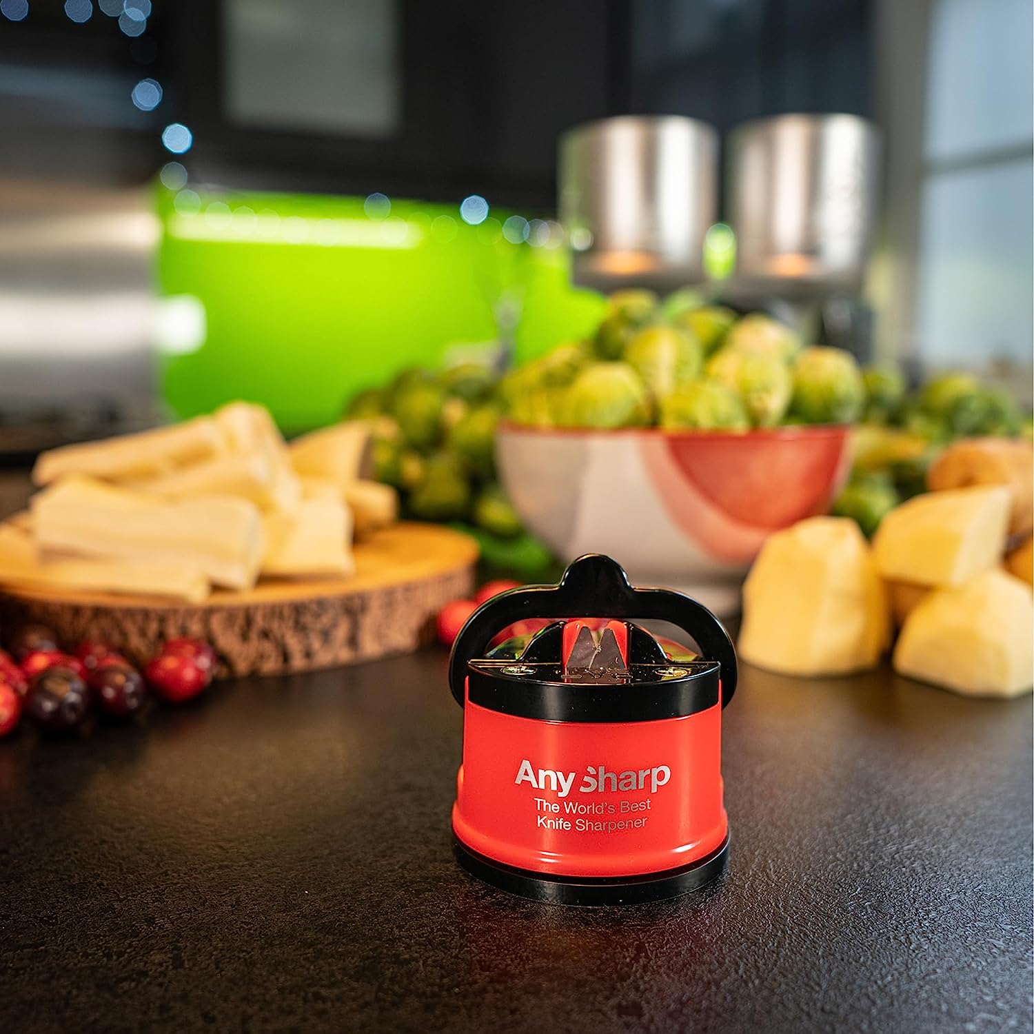Aiguiseur de Couteaux avec Ventouse PowerGrip