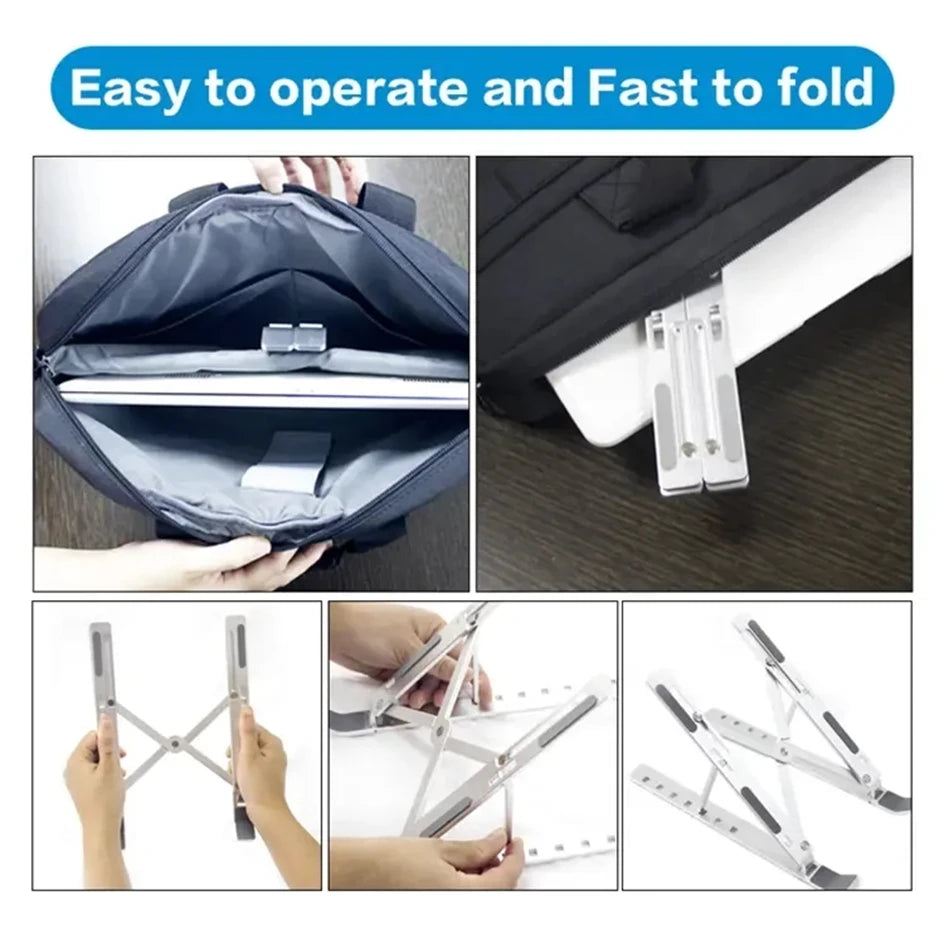Support pour Ordinateur Portable – Réglable, Pliable et Antichaleur