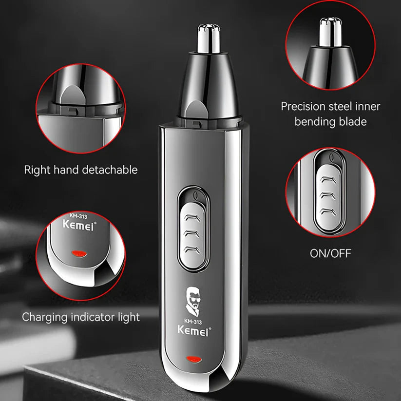 Kemei Rasoir Électrique et Tondeuse Poils de Nez-Sourcils KM-313