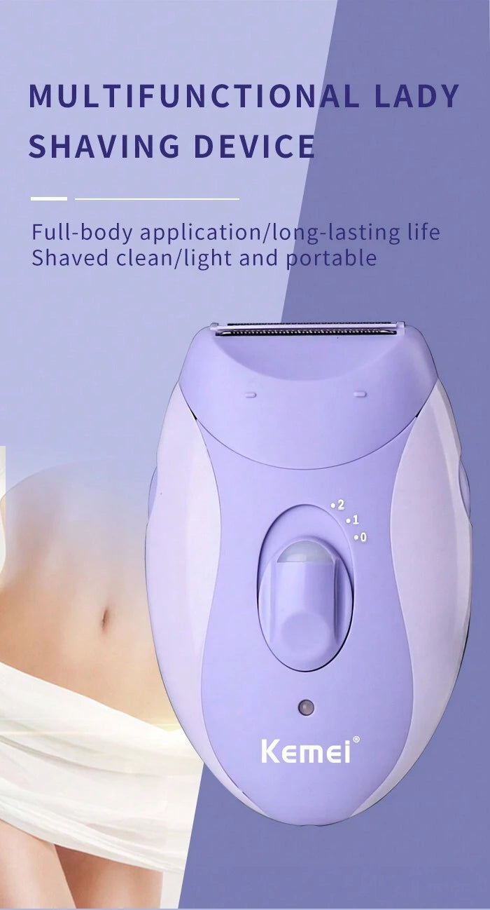 Rasoir epilateur decapant et masseur kemei km-6037