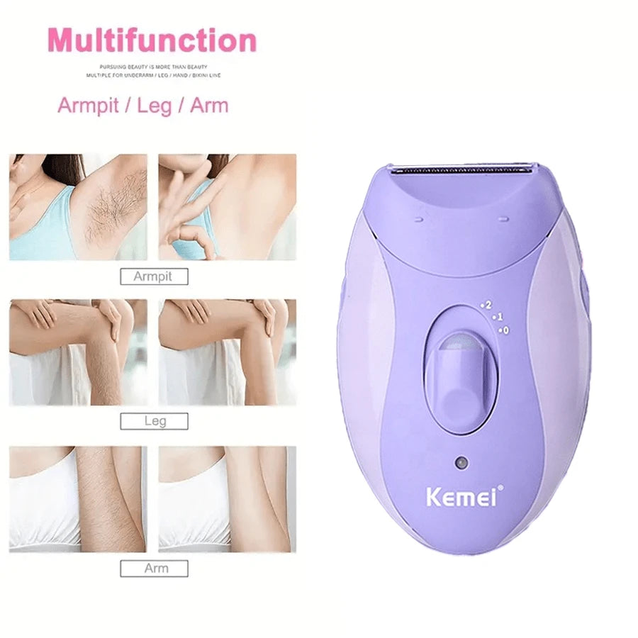 Rasoir epilateur decapant et masseur kemei km-6037