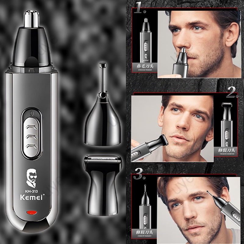 Kemei Rasoir Électrique et Tondeuse Poils de Nez-Sourcils KM-313