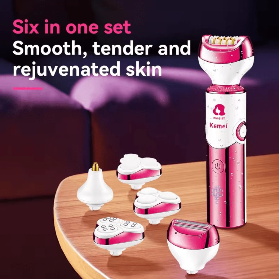 KEMEI Km-2192 – Épilateur électrique professionnel rechargeable