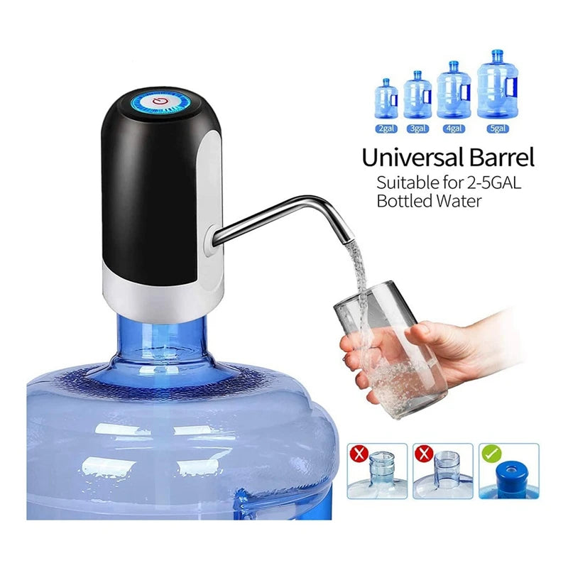 Distributeur d’eau portable électrique – pompe automatique rechargeable
