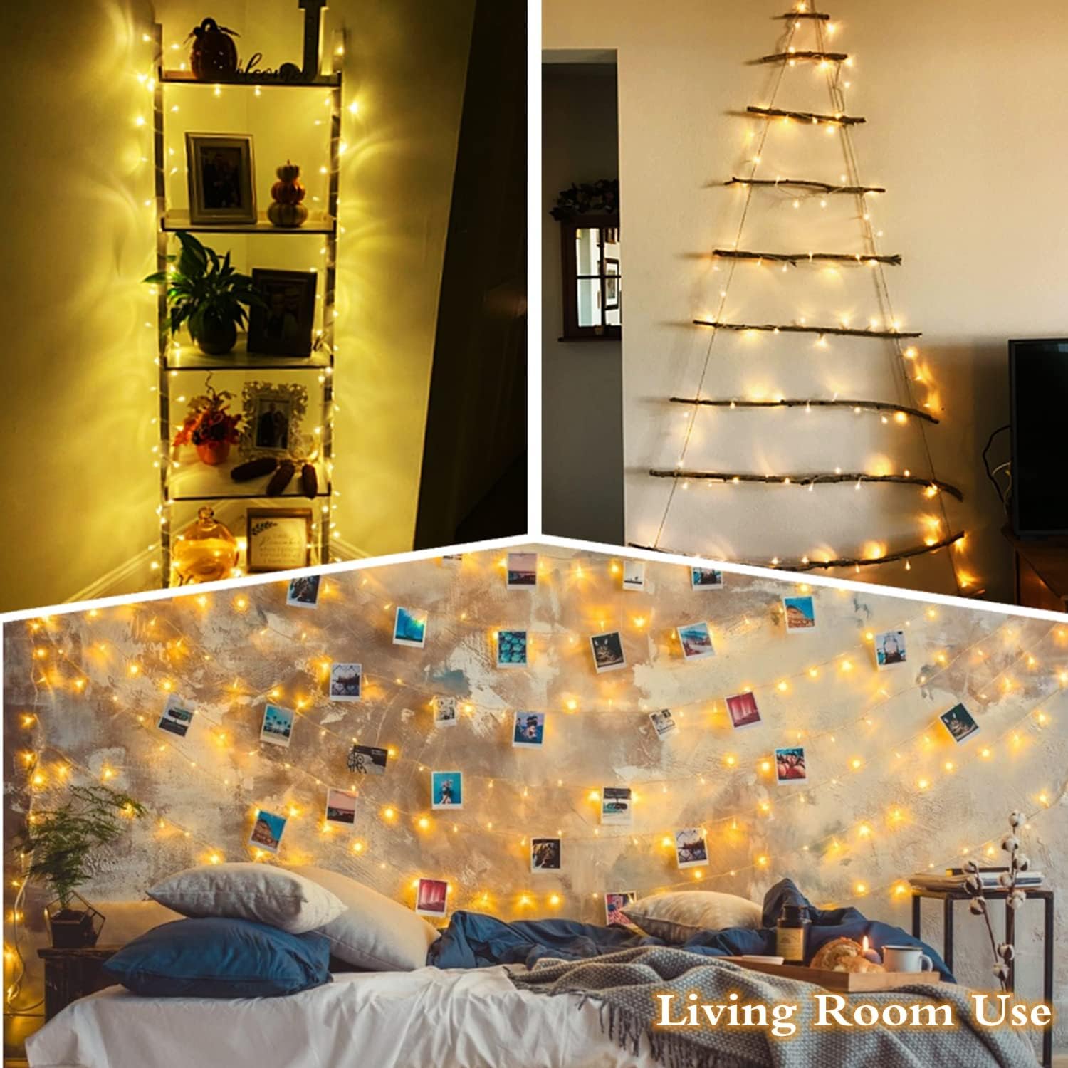 Guirlande Lumineuse LED  jaune avec Prise