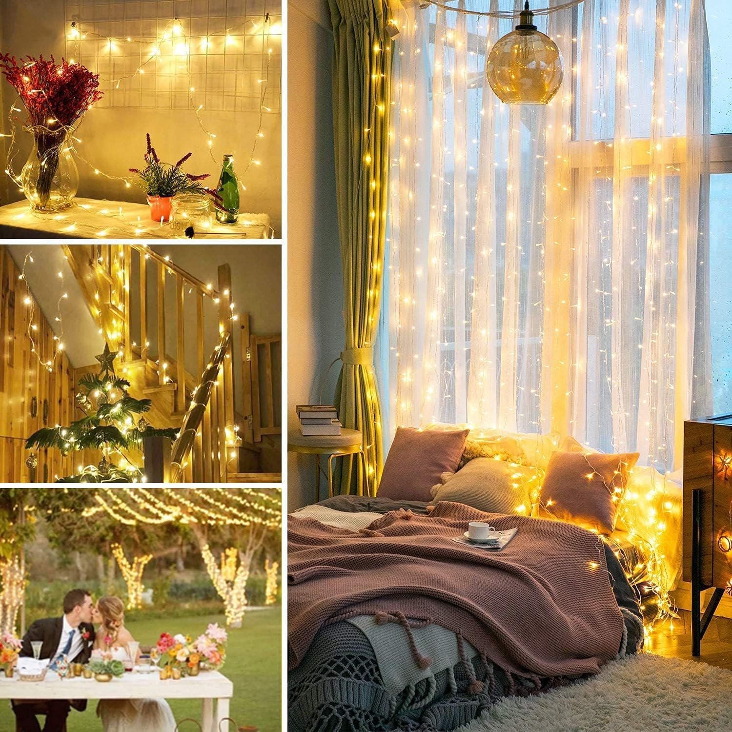 Guirlande Lumineuse LED  jaune avec Prise
