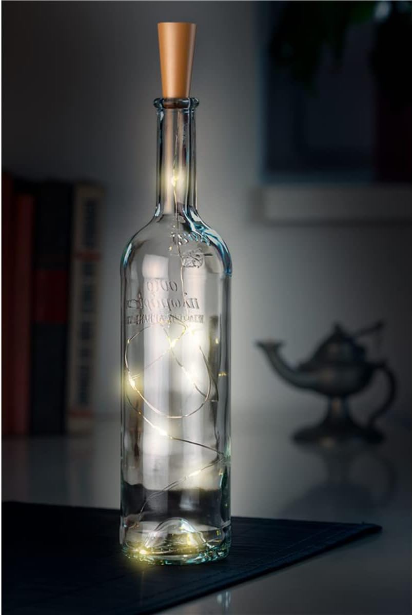 Lot 3 bouchons  2m– 20 LED- Guirlandes Lumineuse Bouteille de vin LED WW