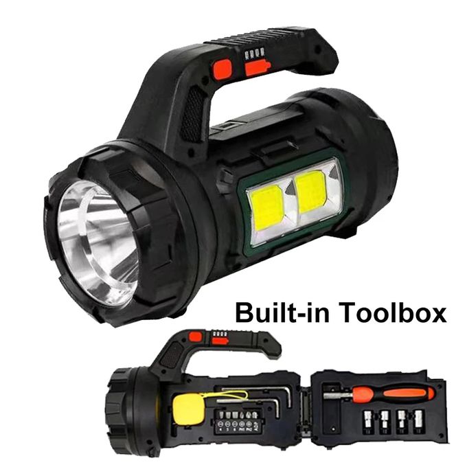 Lampe multifonctions portable – torche + lanterne + stroboscope d’urgence