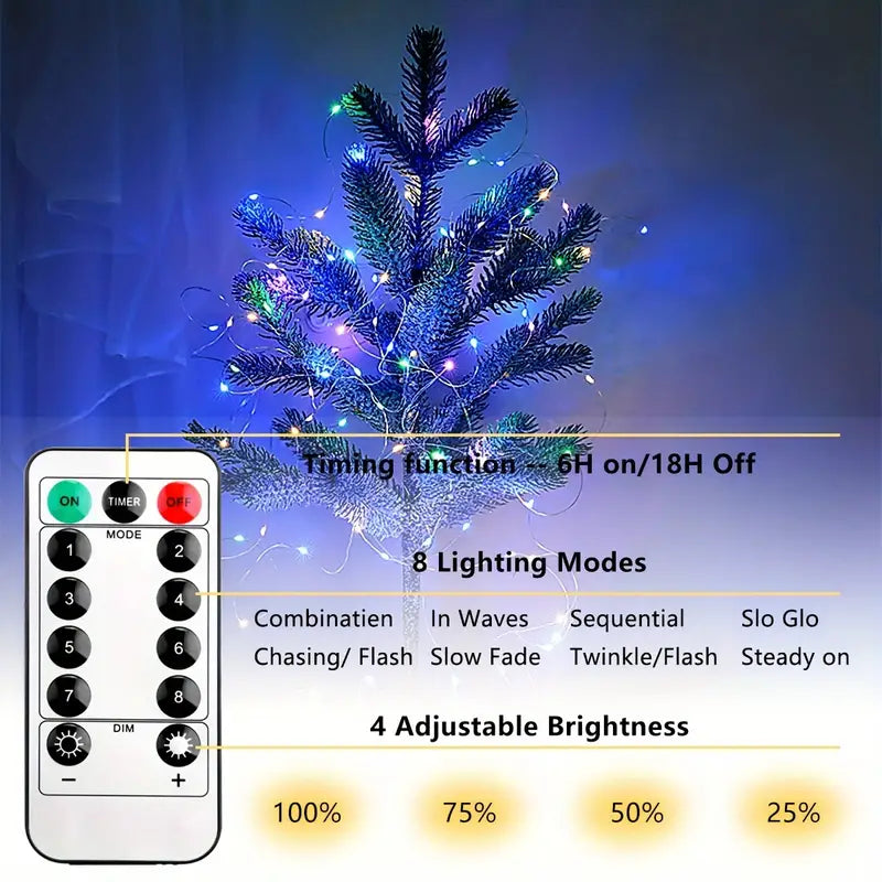 Guirlande Lumineuse USB Multicolore 100 LED RGB
