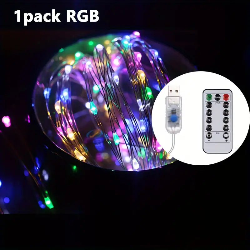 Guirlande Lumineuse USB Multicolore 100 LED RGB