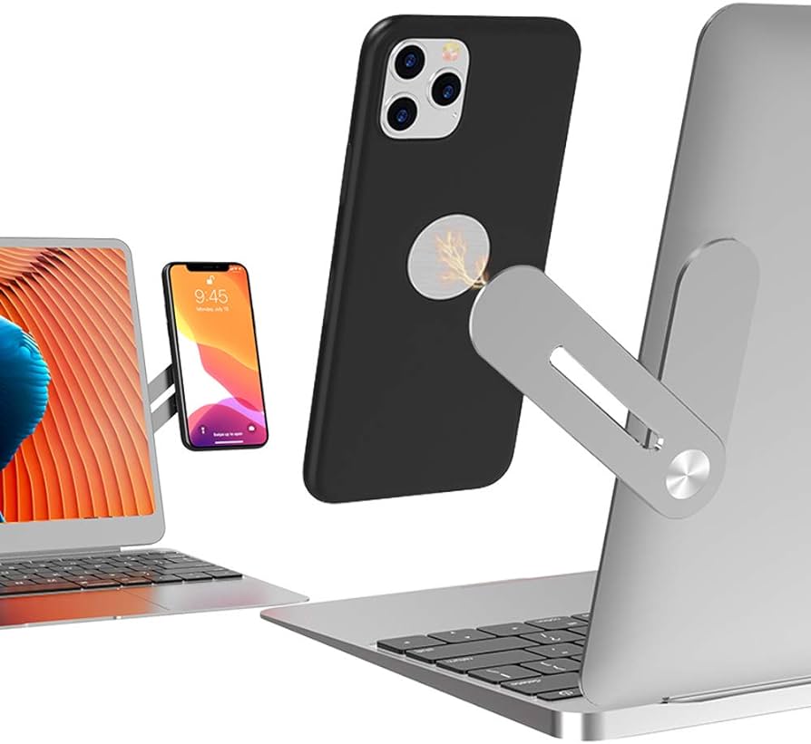 Support pour smartphone compatible bureau et moniteur