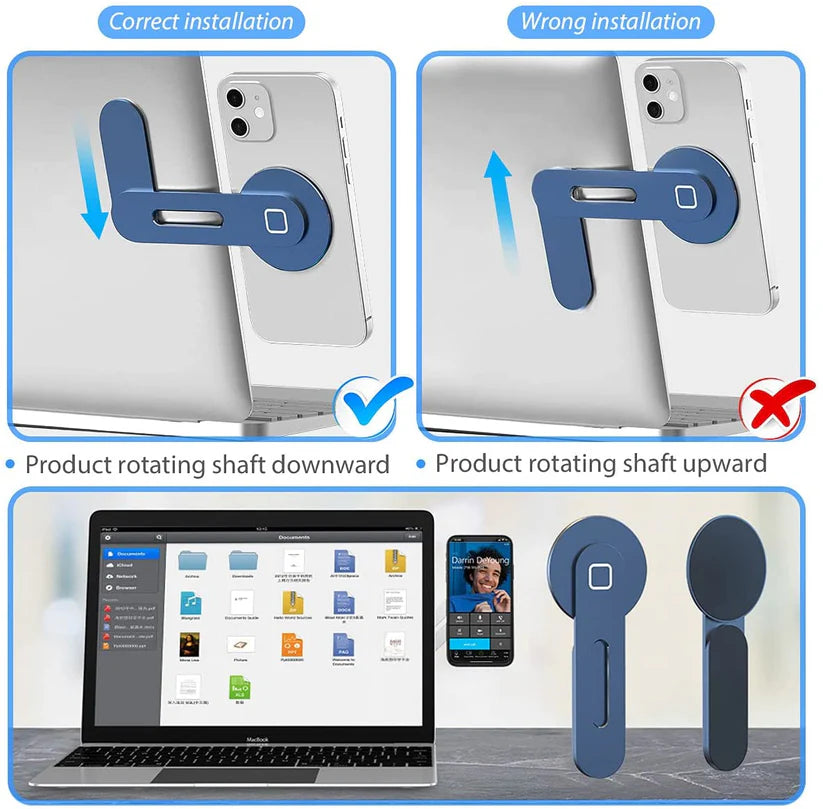 Support pour smartphone compatible bureau et moniteur