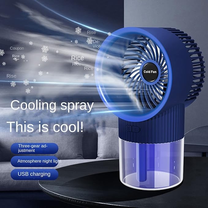 Ventilateur portable avec fonction humidificateur
