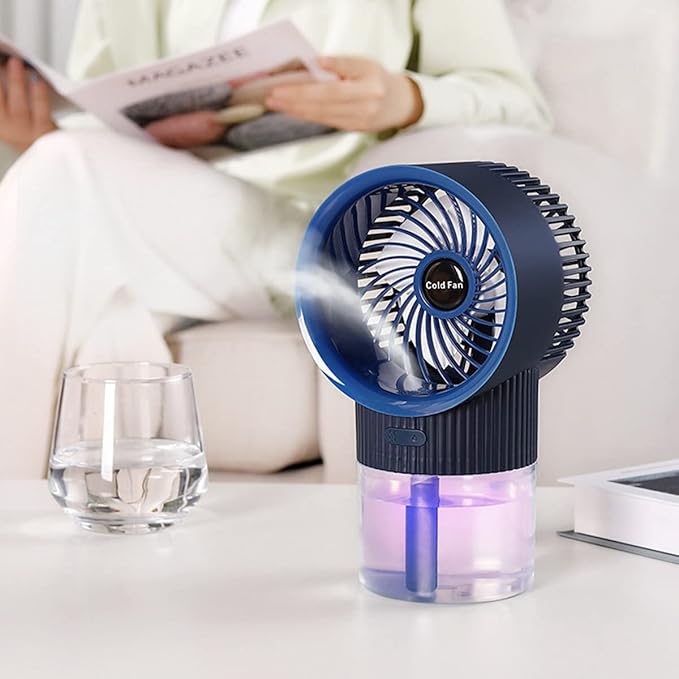 Ventilateur portable avec fonction humidificateur