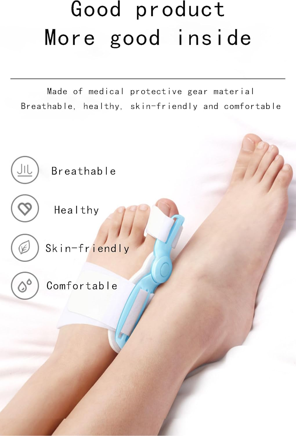 Correcteur d’Orteils – Attelle Orthopédique pour Hallux Valgus, Oignons et Orteils Croisés