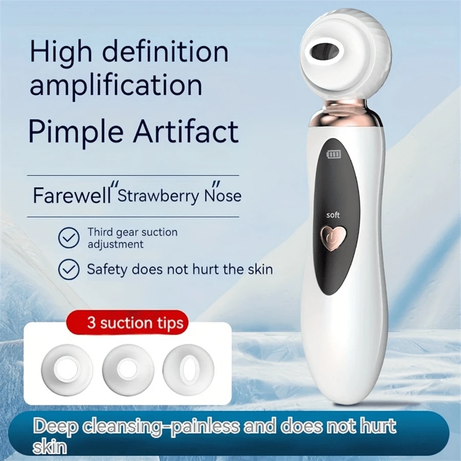 Aspirateur de Points Noirs Unisexe – Nettoyant Visage Anti-Acné et Pores