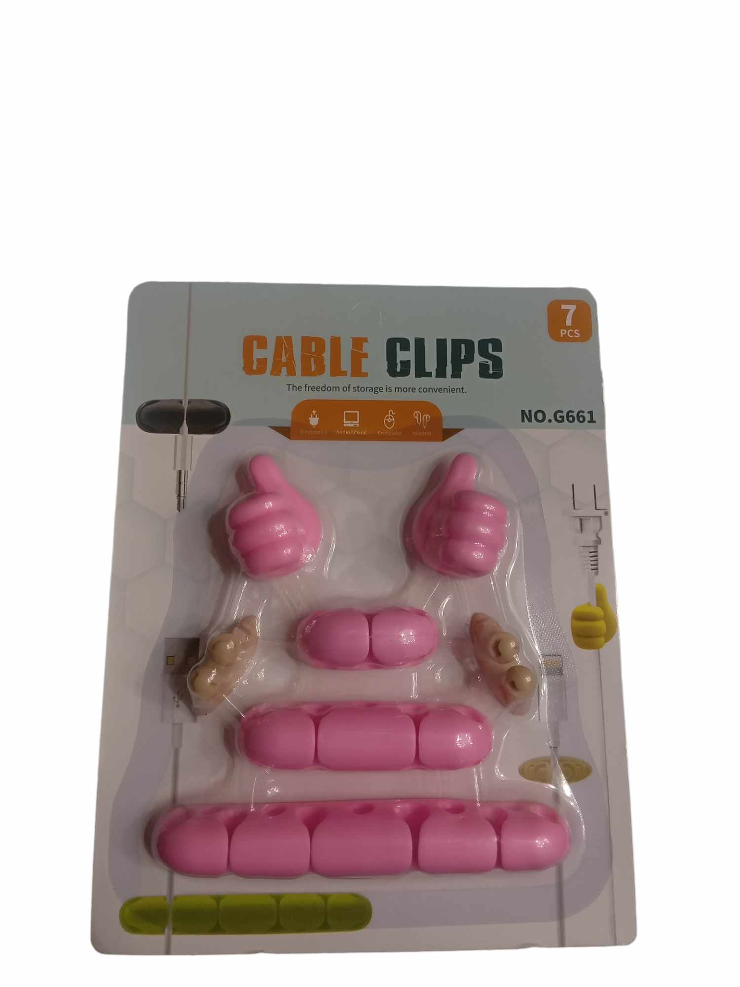 Lot de 7 Clips pour Câbles – Organisation Facile et Pratique