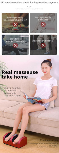 Masseur de Pieds Électrique – Massage Pétrissage 3D avec Chauffage Infrarouge