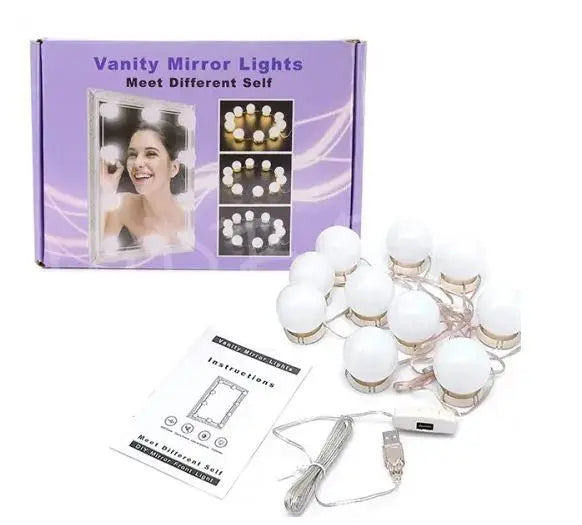 10 Ampoules LED pour Miroir de Maquillage