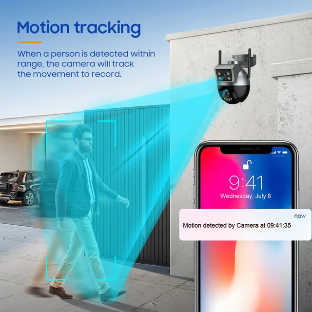 Caméra double wifi 4MP