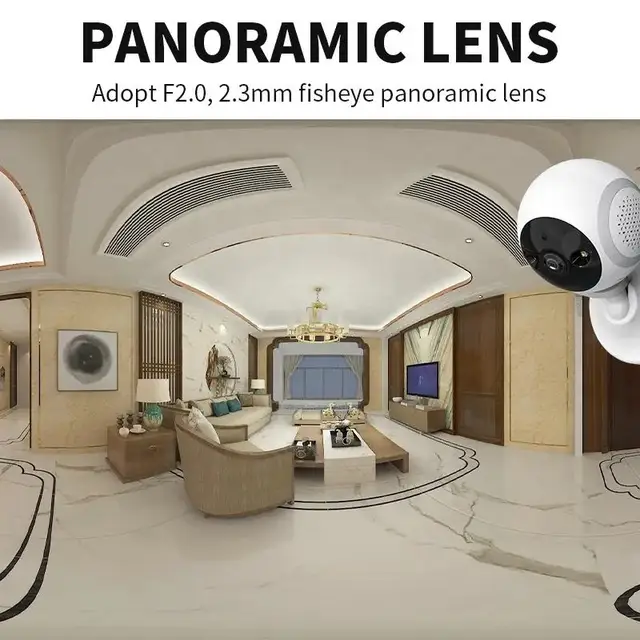 Caméra de Surveillance Interne double Lens  3MP