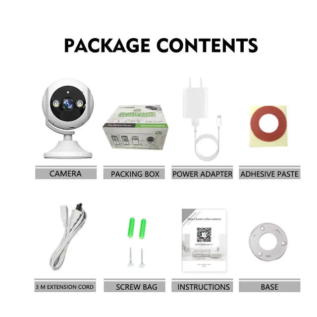 Caméra de Surveillance Interne double Lens  3MP
