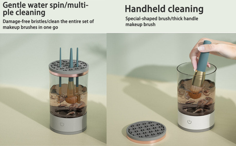 Nettoyeur de brosse cosmétique électrique portable – Nettoyage Rapide et Stérilisation UV