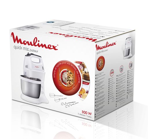 Batteur électrique – Moulinex Quick Mix 300W Inox