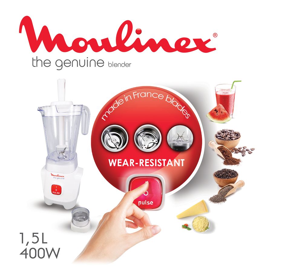 Blender Moulinex Genuine LM2411EG 400W avec 1ACC