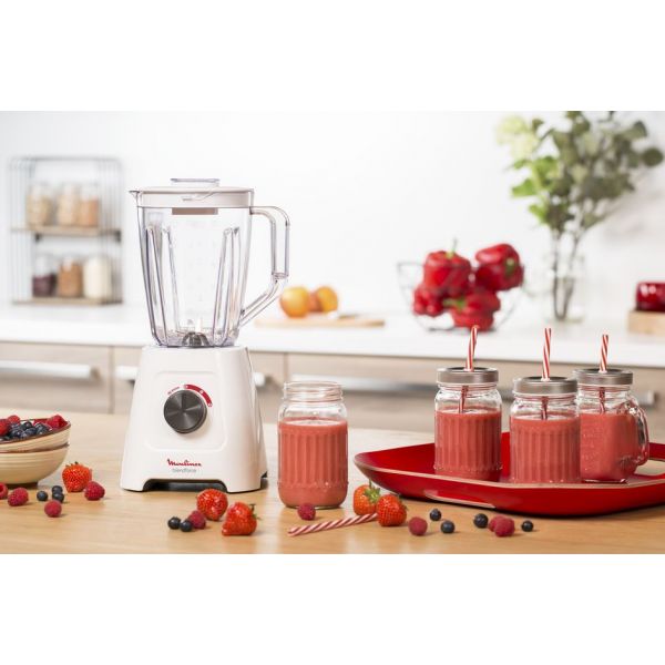 BLENDER MOULINEX LM423125 600 WATTS AVEC 2 MOULINS