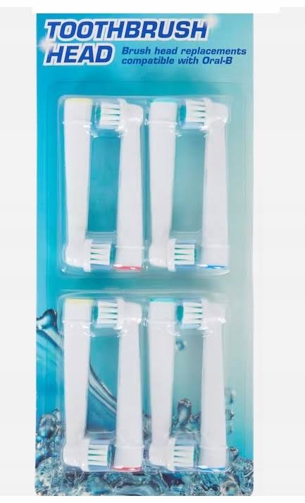 Lot de 8 Têtes Brossettes pour Brosse à Dents Électrique – Compatible Oral-B