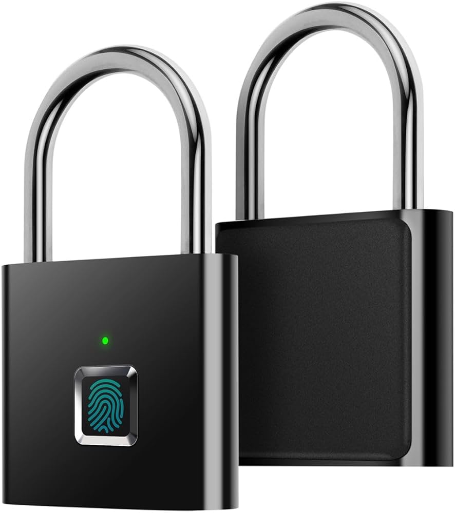 Keyless Smart Fingerprint Padlock - Rechargeable