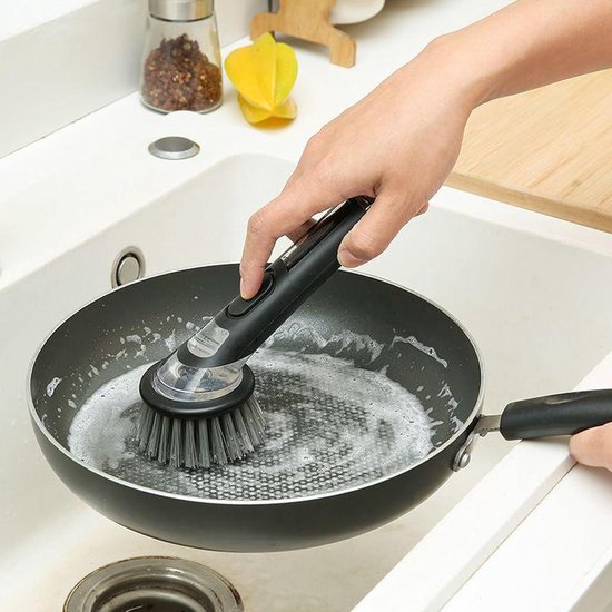 Dish Brush with Detergent Dispenser