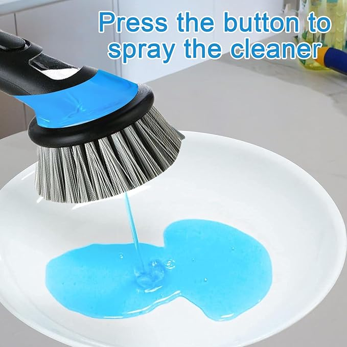 Dish Brush with Detergent Dispenser