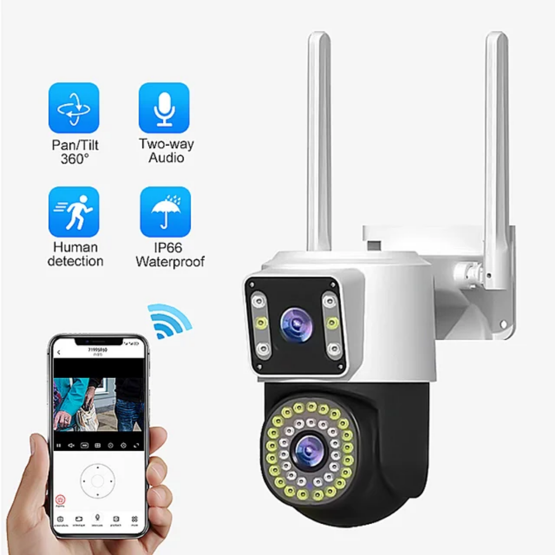 Camera Wi‑Fi double lens 4MP