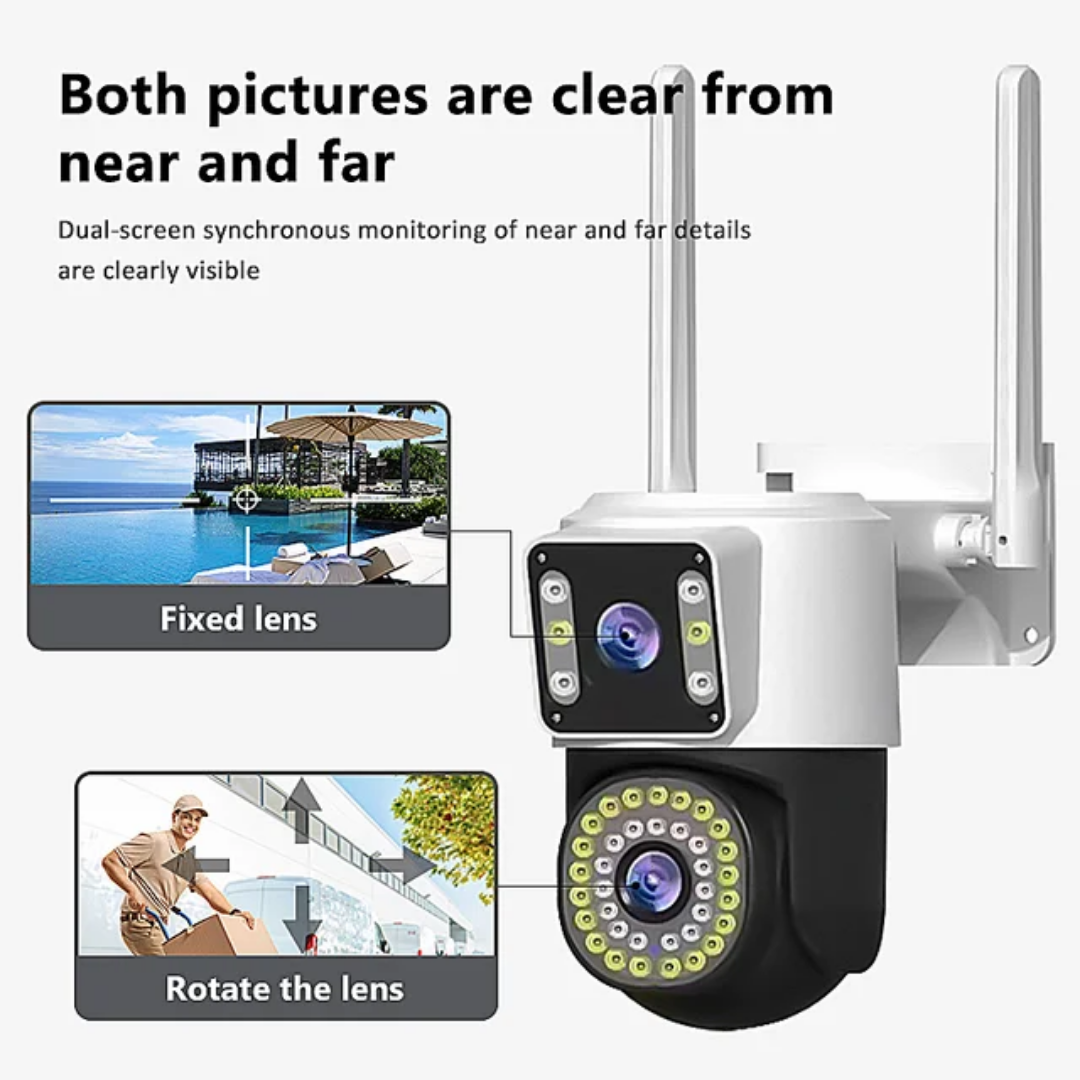 Camera Wi‑Fi double lens 4MP