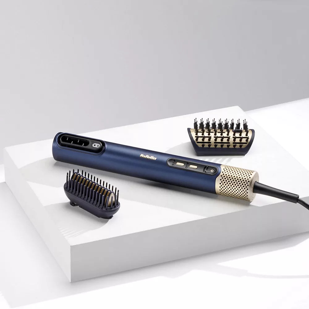 BaByliss Air Wand 3-in-1 Hair Dryer | Straightener & Hot Air Brush with Ion Technology & High-Speed Digital Motor | Includes 2 Attachments