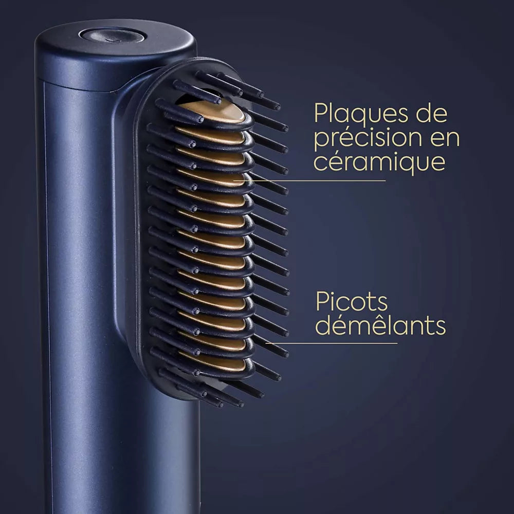 BaByliss Air Wand 3-in-1 Hair Dryer | Straightener & Hot Air Brush with Ion Technology & High-Speed Digital Motor | Includes 2 Attachments