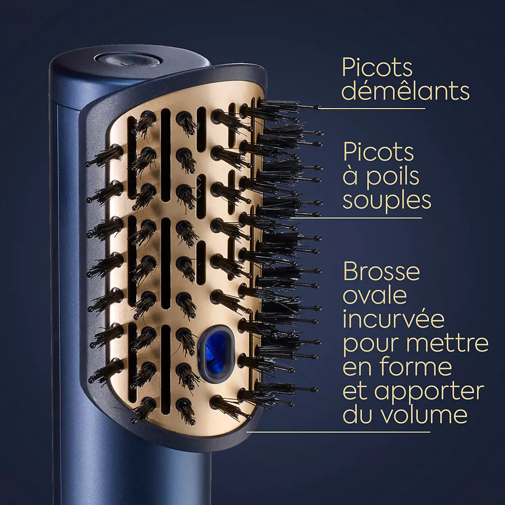 BaByliss Air Wand 3-in-1 Hair Dryer | Straightener & Hot Air Brush with Ion Technology & High-Speed Digital Motor | Includes 2 Attachments