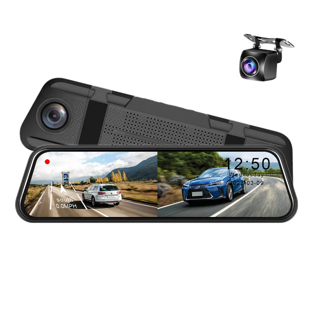 Caméra de Bord 10'' Full HD 1080p avec Vision à 170°