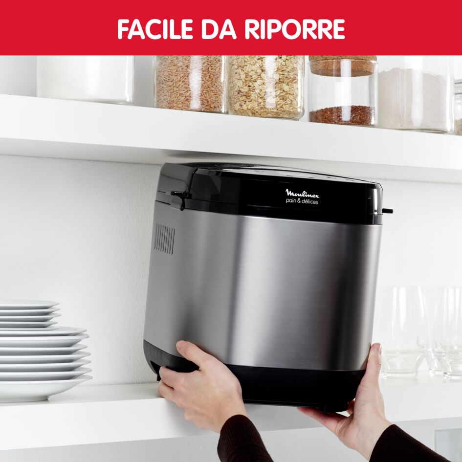 Machine à pain compacte – Moulinex OW240E30 720W Pain & Délice 1KG
