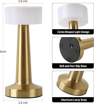 TOUCH LAMP USB CHARGING - All white