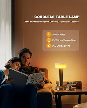 TOUCH LAMP USB CHARGING - All white